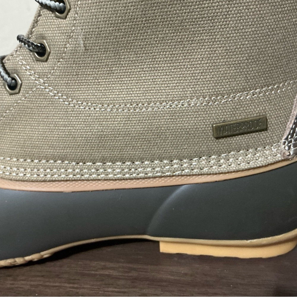 G.H. Bass & Co. Men's Duck Boots - Olive and Tan - Picture 3 of 8